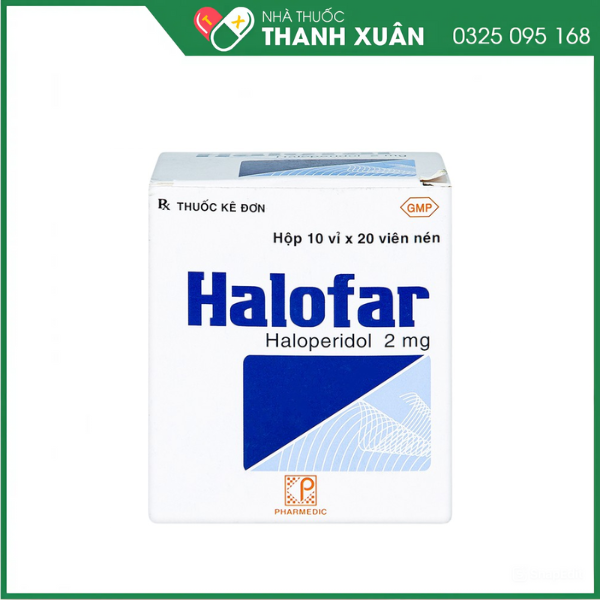 Halofar 2mg trị các biểu hiện rối loạn tâm thần
