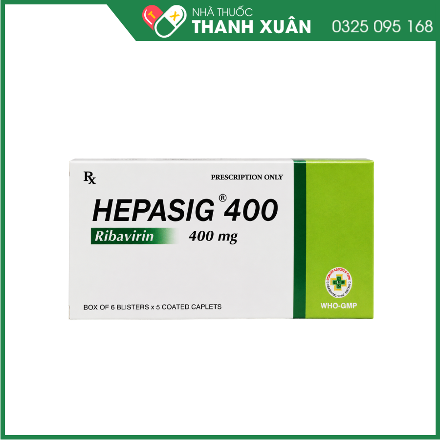 Hepasig 400 điều trị viêm gan C mạn tính