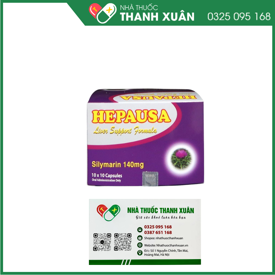 Hepausa - Hỗ trợ giải độc, hạ men gan, bảo vệ gan khoẻ mạnh