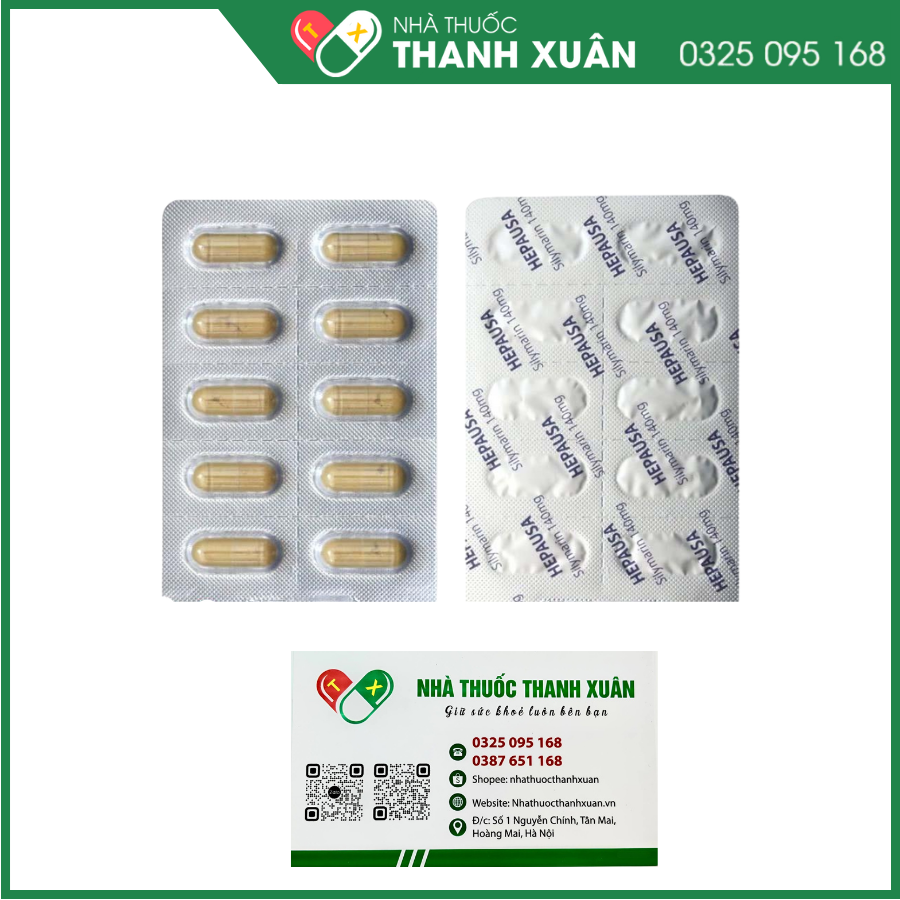 Hepausa - Hỗ trợ giải độc, hạ men gan, bảo vệ gan khoẻ mạnh