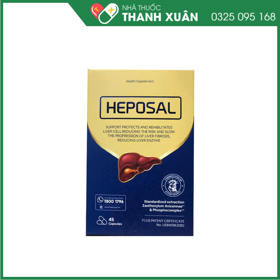 Heposal hỗ trợ tăng cường chức năng gan, hồi phục tế bào gan trong nhưng trường hợp viêm gan do virus
