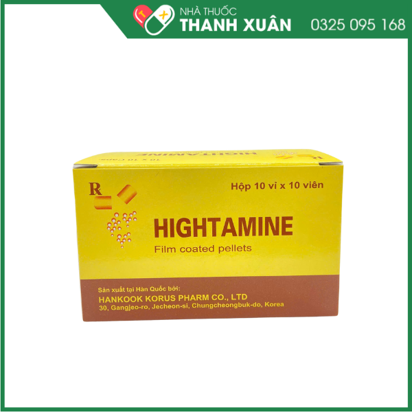 Thuốc Hightamine bổ sung dinh dưỡng, duy trì thể lực