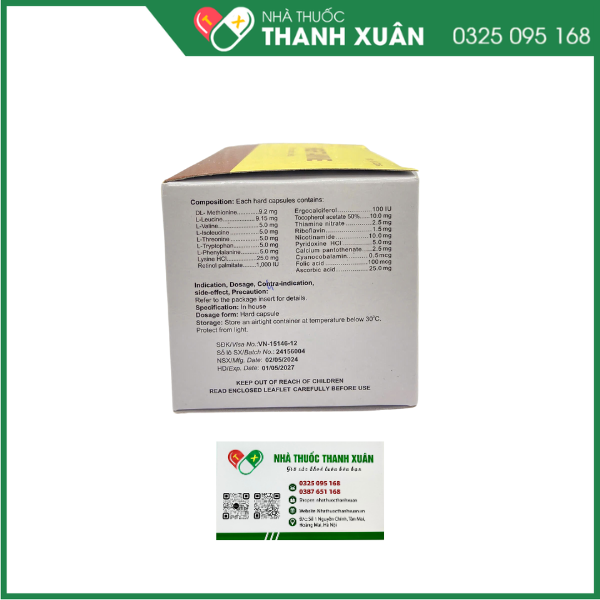 Thuốc Hightamine bổ sung dinh dưỡng, duy trì thể lực