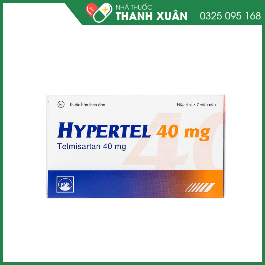 Thuốc Hypertel 40mg Pymepharco điều trị cao huyết áp vô căn