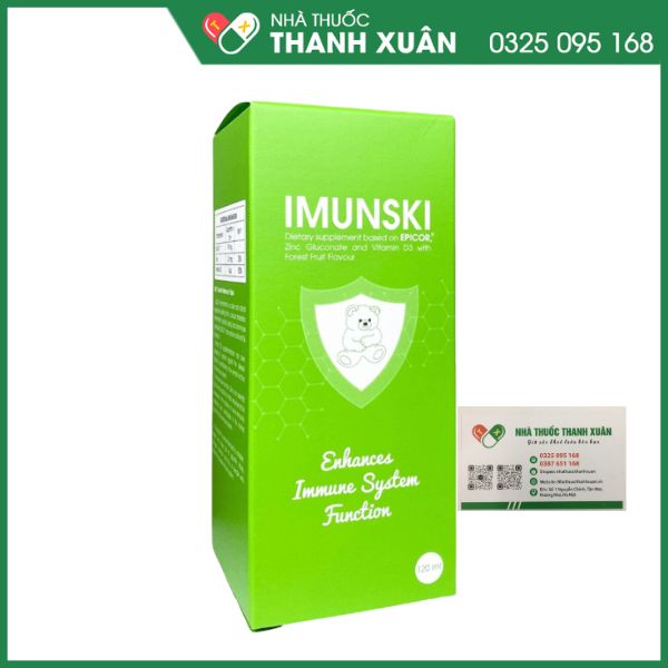 IMUNSKI - Hỗ trợ bổ sung Epicor®, kẽm và Vitamin D3