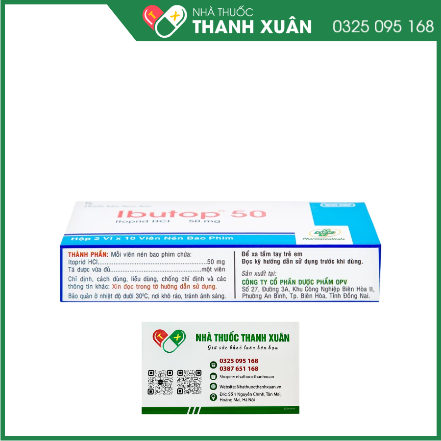 Ibutop trị những triệu chứng về dạ dày-ruột gây ra bởi viêm dạ dày mạn