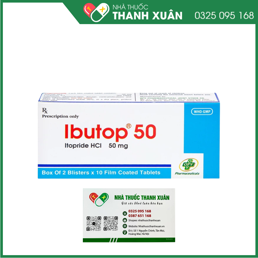 Ibutop trị những triệu chứng về dạ dày-ruột gây ra bởi viêm dạ dày mạn