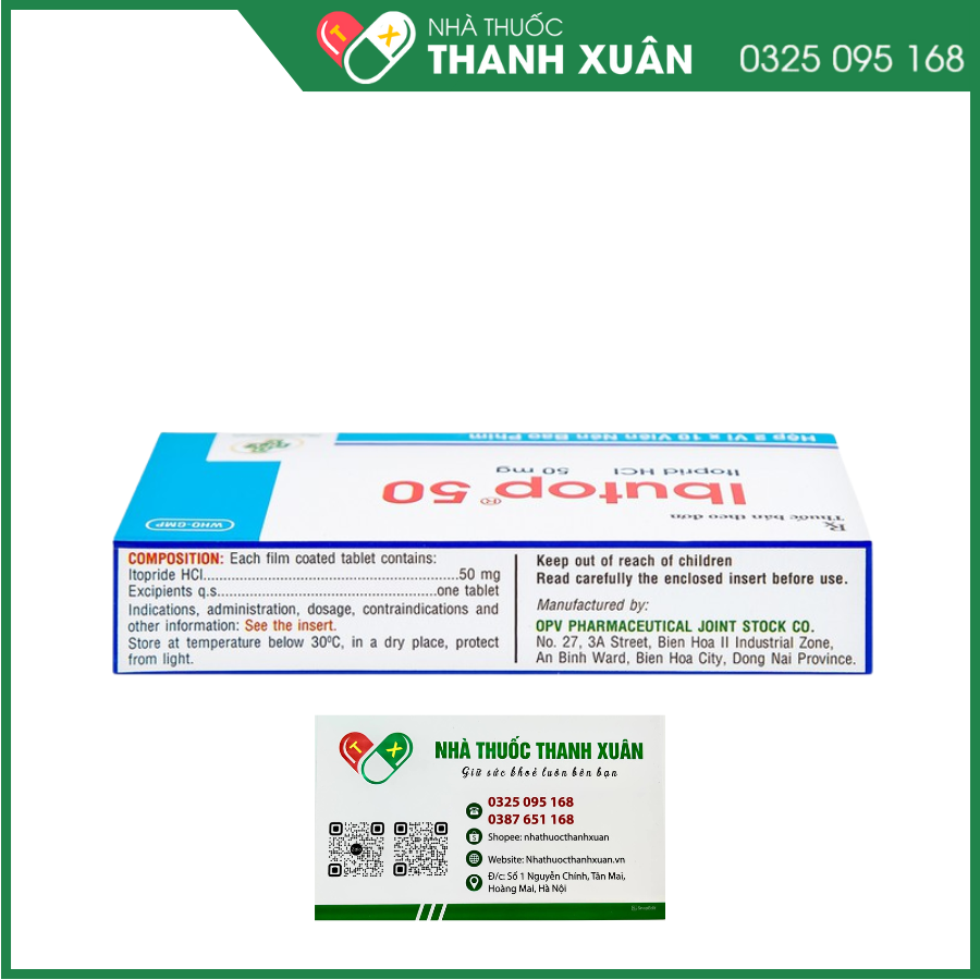 Ibutop trị những triệu chứng về dạ dày-ruột gây ra bởi viêm dạ dày mạn