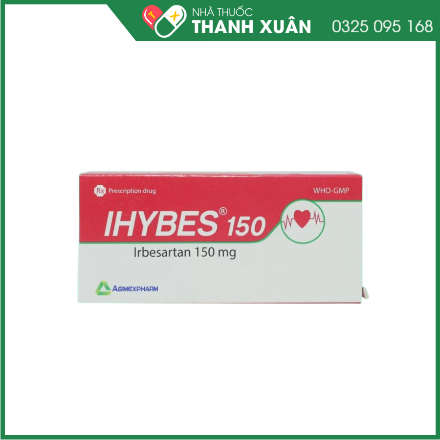 Ihybes 150 trị tăng huyết áp động mạch vô căn