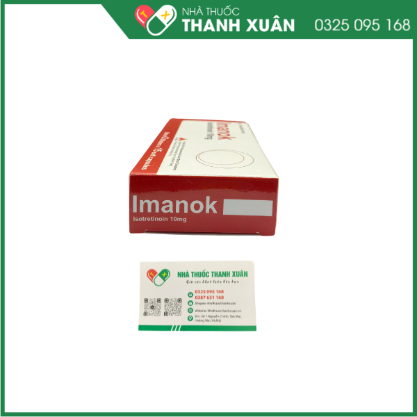 Thuốc Imanok Isotretinoin 10mg CPC1HN điều trị mụn trứng cá nặng