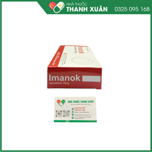 Thuốc Imanok Isotretinoin 10mg CPC1HN điều trị mụn trứng cá nặng