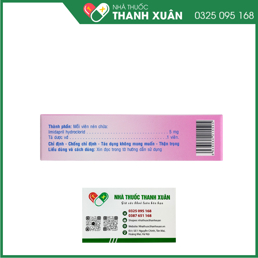 Imidagi 5 điều trị tăng huyết áp