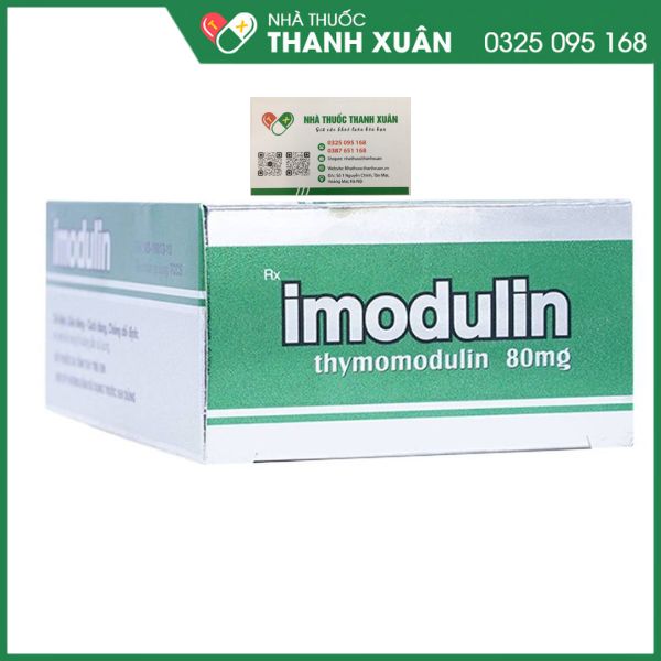 Imodulin - Thuốc dự phòng tái phát nhiễm khuẩn hô hấp ở trẻ em và người lớn