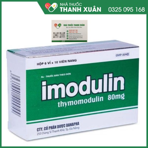 Imodulin - Thuốc dự phòng tái phát nhiễm khuẩn hô hấp ở trẻ em và người lớn