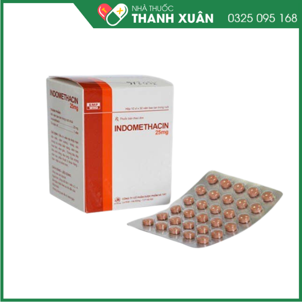 Thuốc Indomethacin 25mg điều trị viêm khớp