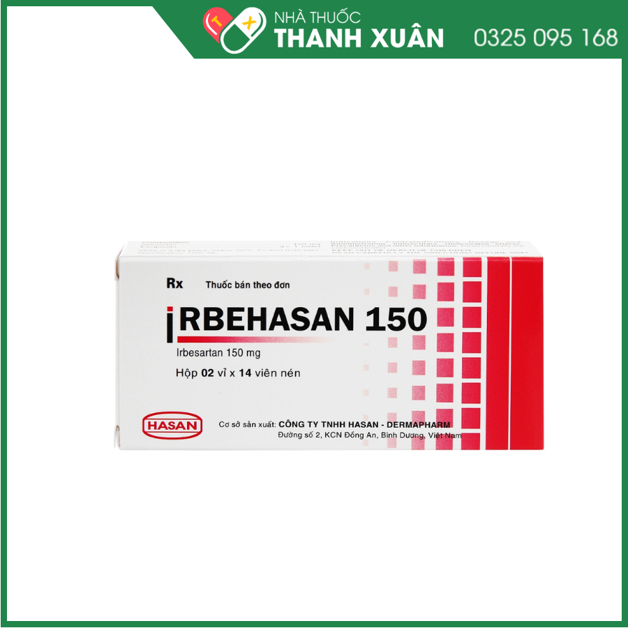 Irbehasan 150 điều trị tăng huyết áp trên bệnh nhân đái tháo đường tuýp 2