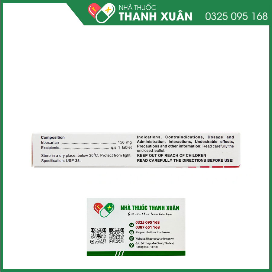 Irbehasan 150 điều trị tăng huyết áp trên bệnh nhân đái tháo đường tuýp 2