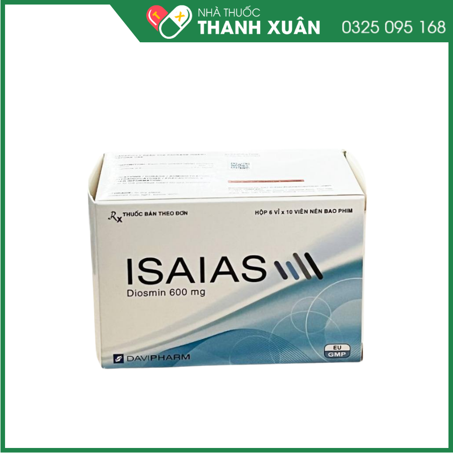 Isaias điều trị suy giãn tĩnh mạch, trĩ cấp tính