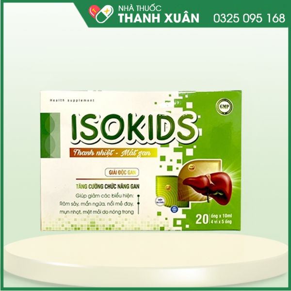 ISOKIDS - Hỗ trợ thanh nhiệt, giải độc, mát gan