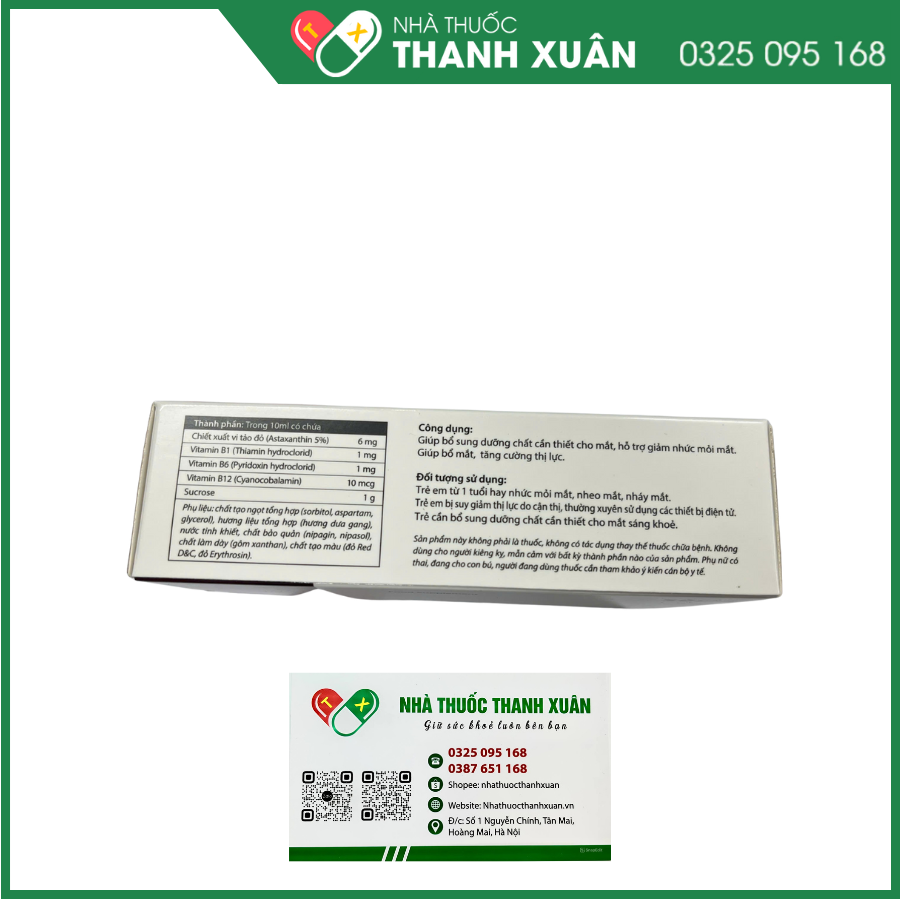 Ixantin-K- Siro bổ mắt cho trẻ cận thị