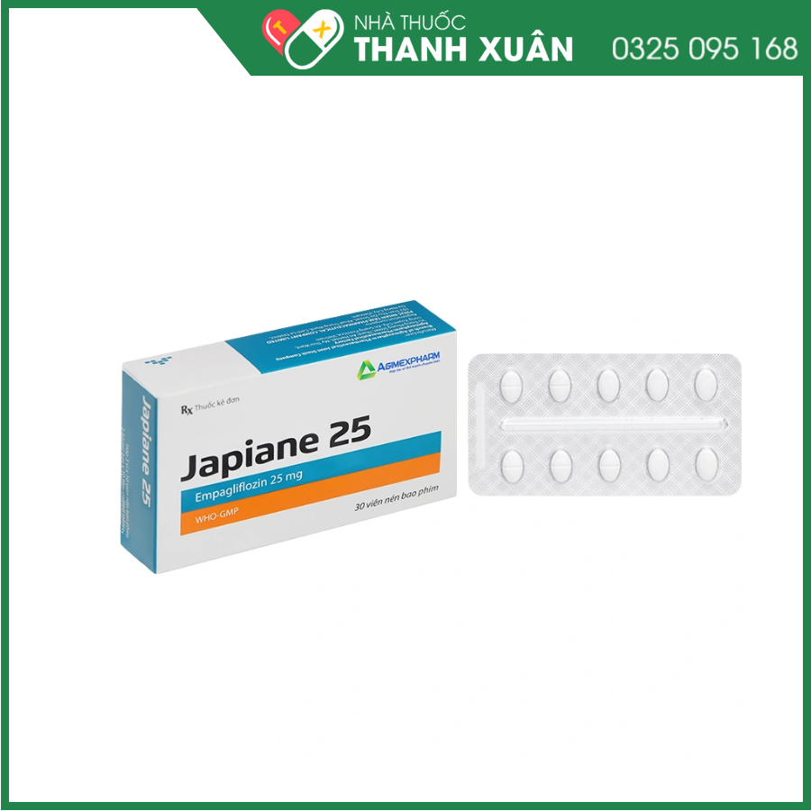 Japiane 25 điều trị đái tháo đường tuýp 2