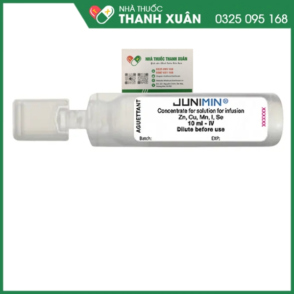 Junimin - Dùng trong phác đồ nuôi dưỡng qua đường tĩnh mạch