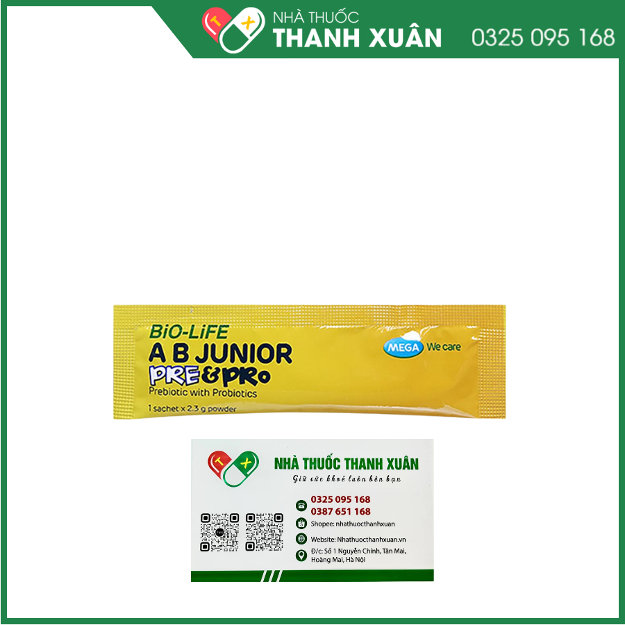AB Junior Pre&amp;Pro bổ sung lợi khuẩn