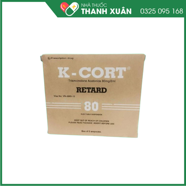 K-Cort - Điều trị các bệnh lý kháng viêm, các chứng viêm khớp, bệnh Addison