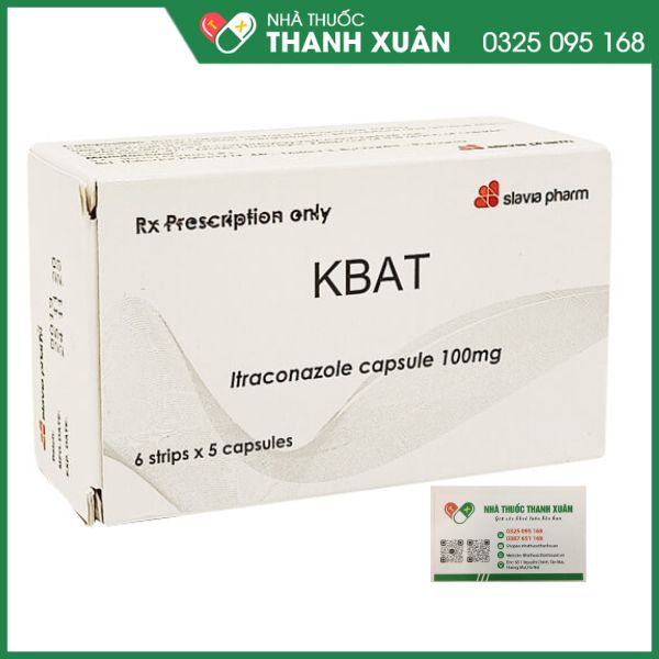 Thuốc Kbat 100mg Slavia điều trị nấm Candida