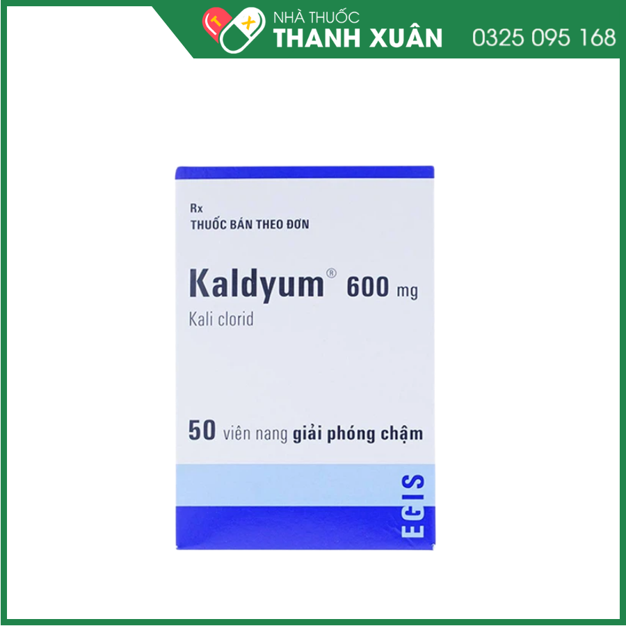 Kaljym Kaldyum 600mg phòng và trị giảm kali máu lọ