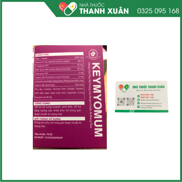 Keymyomum hỗ trợ tăng khả năng thụ thai