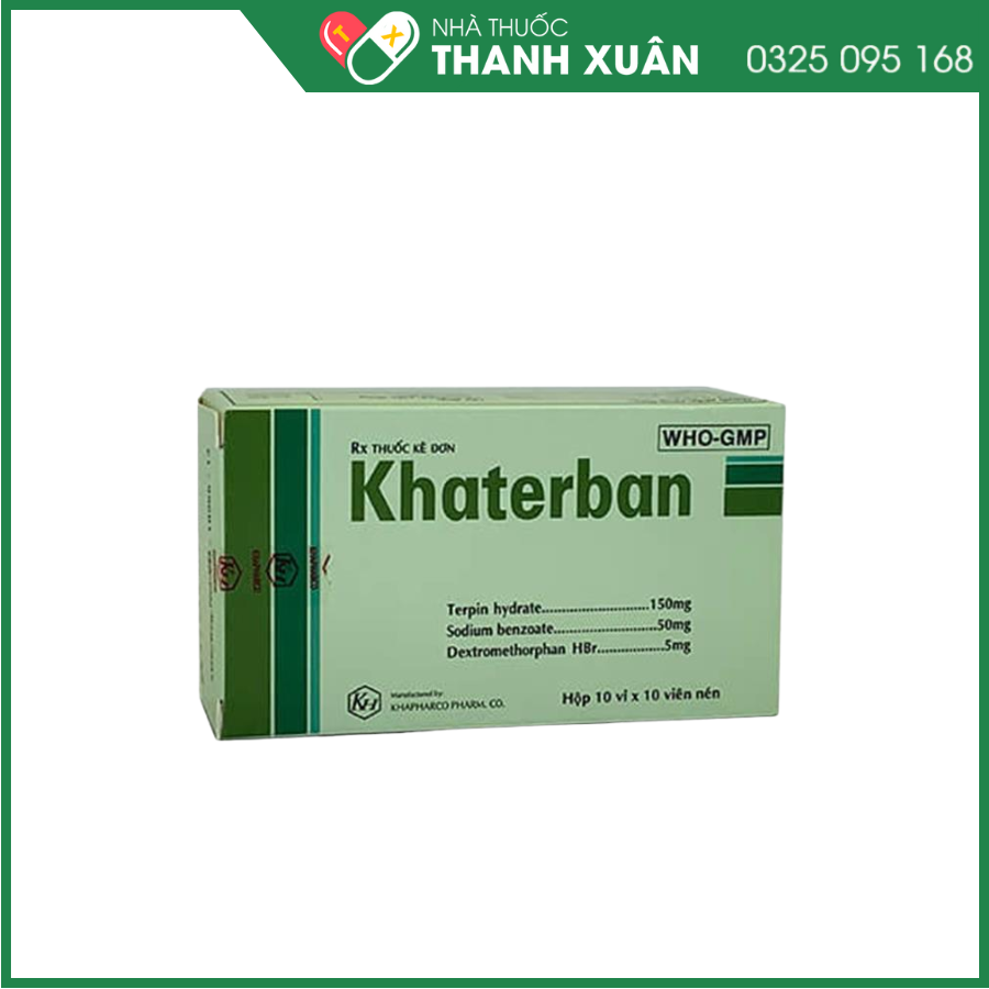 Khaterban điều trị các triệu chứng ho