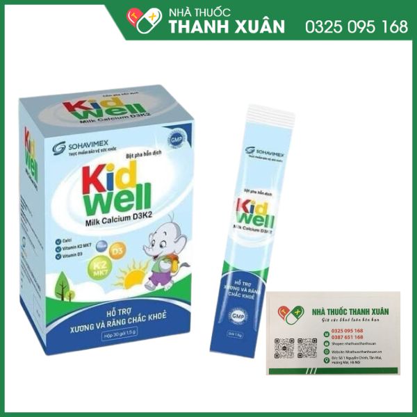 Kid Well hỗ trợ ăn ngon, tăng cường sức khỏe