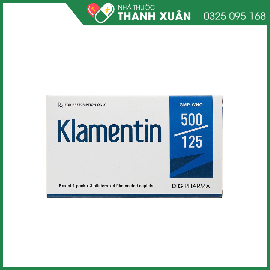 Klamentin 500/125 điều trị nhiễm khuẩn