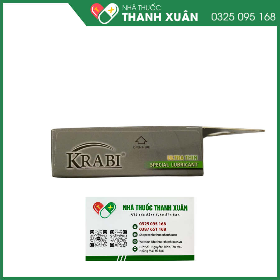 Bao cao su Krabi siêu mỏng - Ultrathin