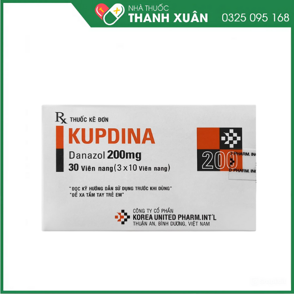 Kupdina 200mg trị lạc nội mạc tử cung