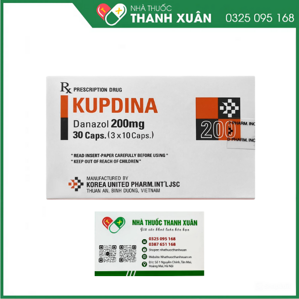 Kupdina 200mg trị lạc nội mạc tử cung