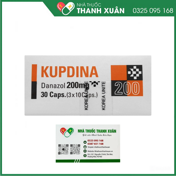 Kupdina 200mg trị lạc nội mạc tử cung