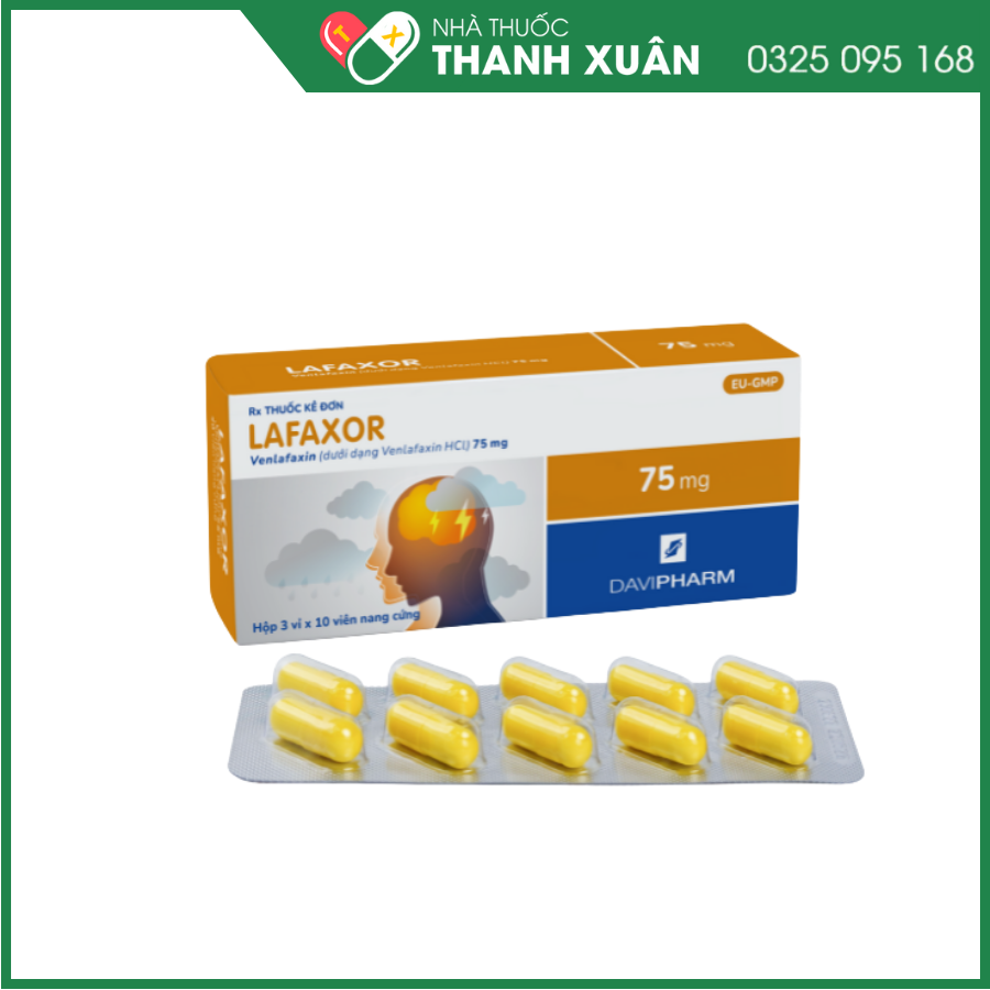 Lafaxor điều trị trầm cảm, chống lo âu