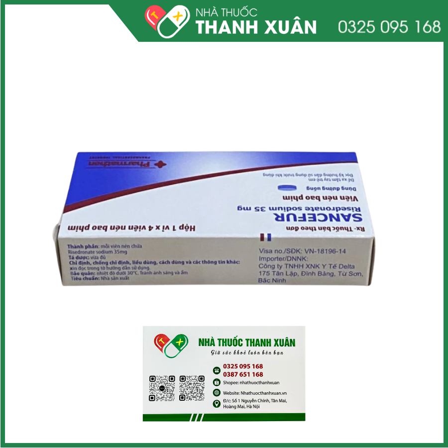 Sancefur 35mg điều trị và dự phòng loãng xương
