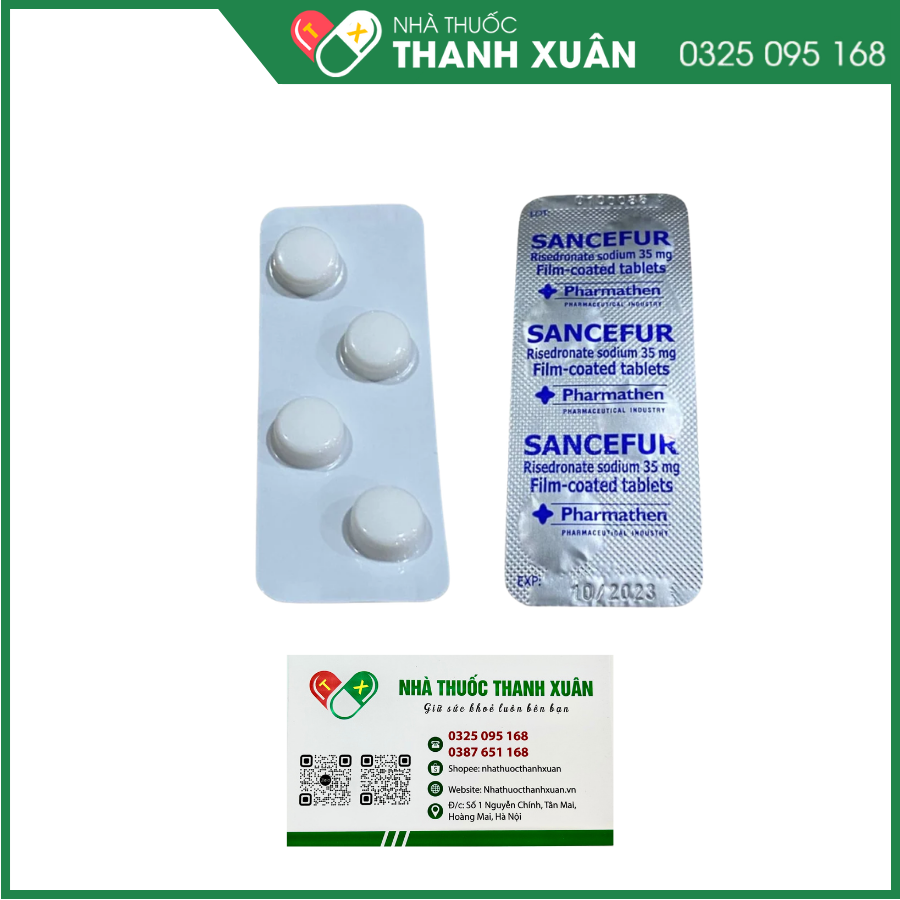 Sancefur 35mg điều trị và dự phòng loãng xương