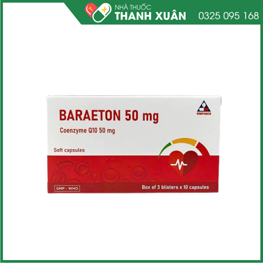 Baraeton 50mg duy trì/hỗ trợ một số hệ cơ quan/chức năng của cơ thể