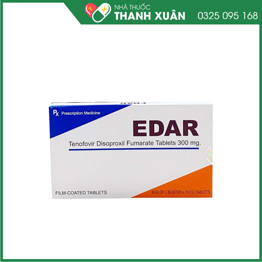 Edar 300mg điều trị viêm gan B, nhiễm HIV-1