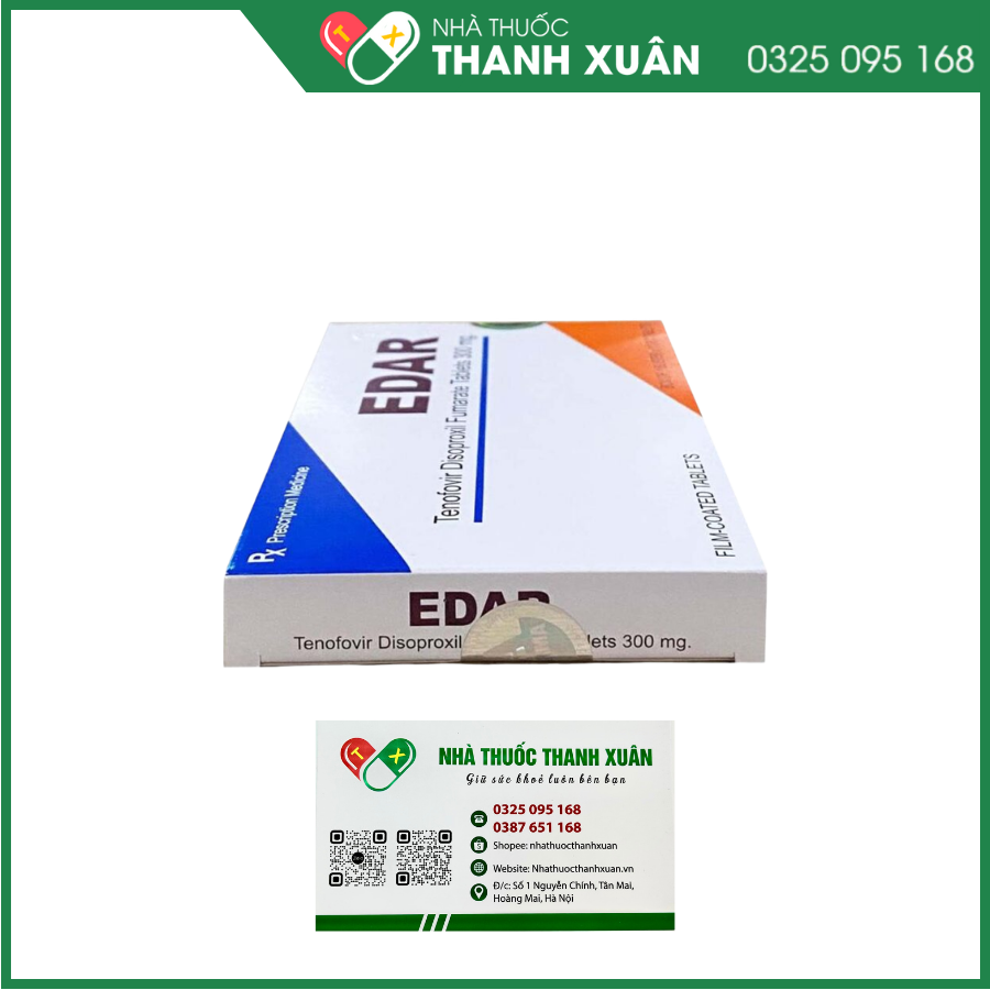 Edar 300mg điều trị viêm gan B, nhiễm HIV-1