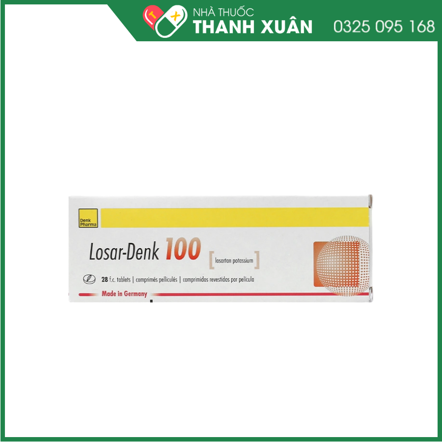 Losar-denk 100 điều trị tăng huyết áp