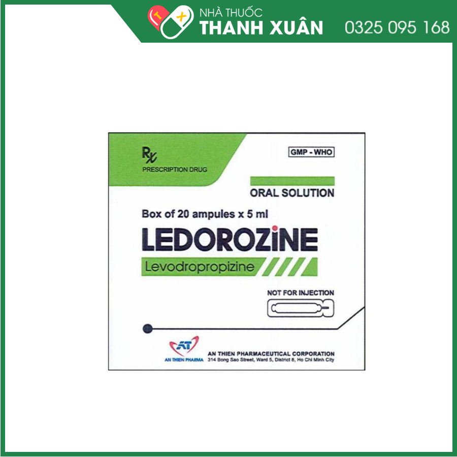 Ledorozine 6mg/ml điều trị triệu chứng ho, ho khan