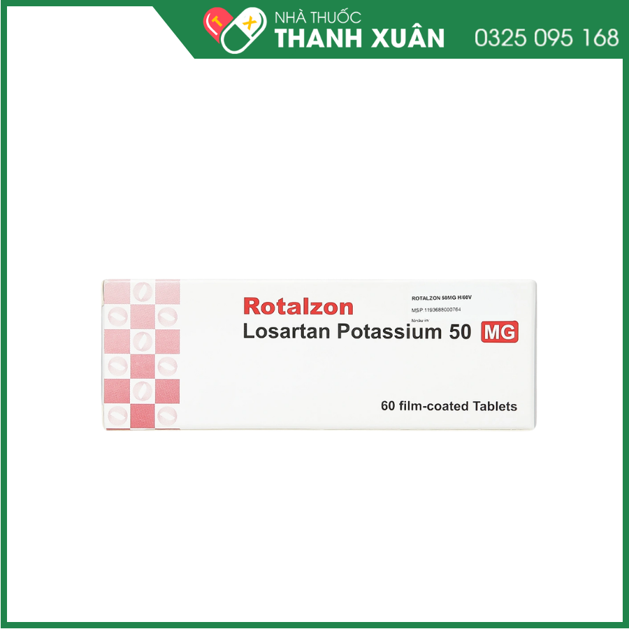Rotalzon 50mg trị tăng huyết áp