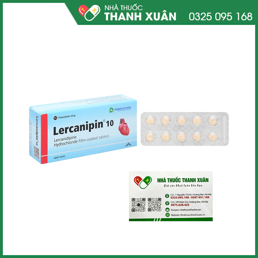 Lercanipin 10 thuốc điều trị tăng huyết áp