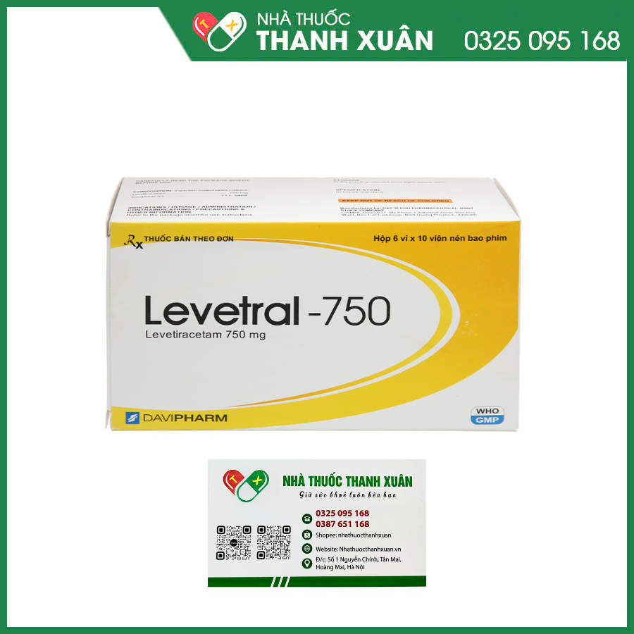 Thuốc Levetral-750 trị động kinh