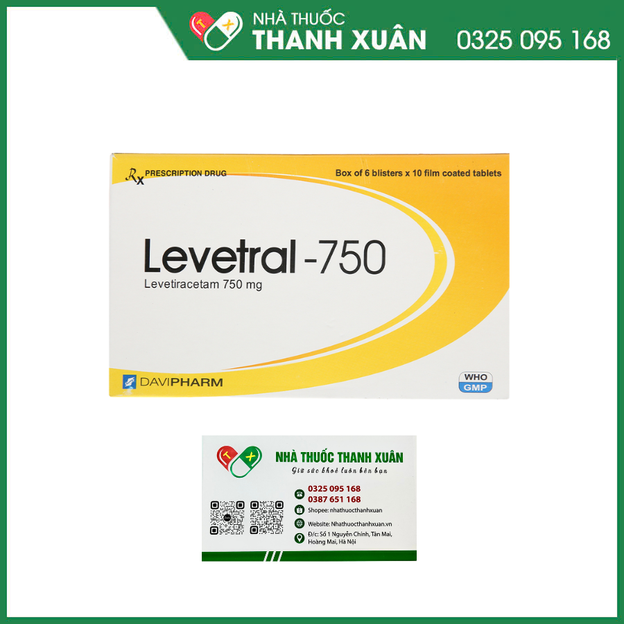 Thuốc Levetral-750 trị động kinh